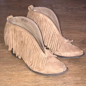 Coconuts Fringe Booties